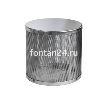 Фильтр цилиндрический всасывающий для фонтана 300х400 мм, нержавеющая сталь