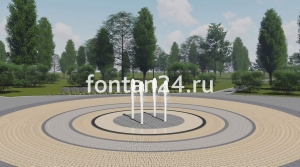 Фонтан для города "Квартет" ø=2 м