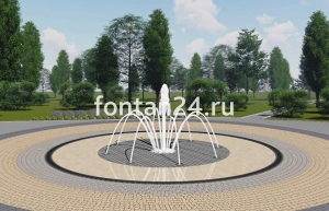 Пешеходный фонтанный комплект "Дуэт средний" ø=3 м Пешеходный фонтанный комплект "Дуэт средний" ø=3 м