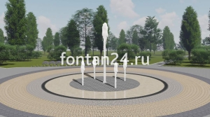 Уличный фонтан "Ария" ø=3 м